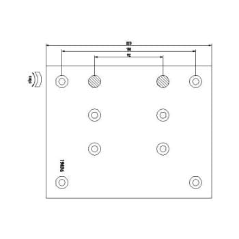 Brake lining set, drum brake