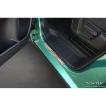 Stainless steel door sills suitable for Volkswagen ID.Buzz 2022 - 'E-Power' - 2-piece