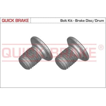 Screw set, brake disc