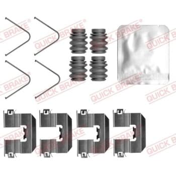 Accessory set, disc brake pad