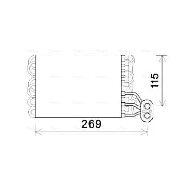 Evaporator, air conditioning