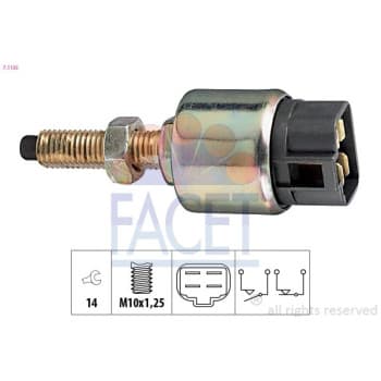 Brake light switch 7.1125 Facet
