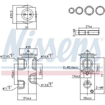 Expansion valve, air conditioning **FIRST FIT**