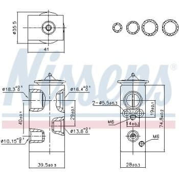 Expansion valve, air conditioning **FIRST FIT**
