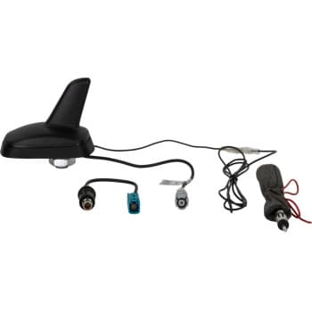 Shark roof antenna AM/FM incl adapters DIN & Fakra (phantom)