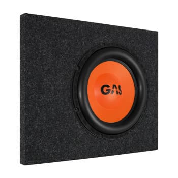 10" ready-made subwoofer box for Scania CR20 with MAD S1-104 subwoofer, 250Watt RMS, 4Ohm