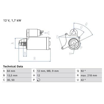 Starter 0 986 026 280 Bosch