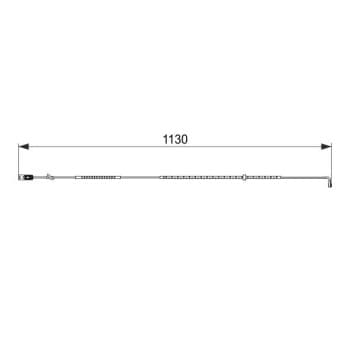 Warning Contact, brake pad wear 1 987 474 595 Bosch