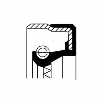 Sealing ring, drive shaft (oil pump)